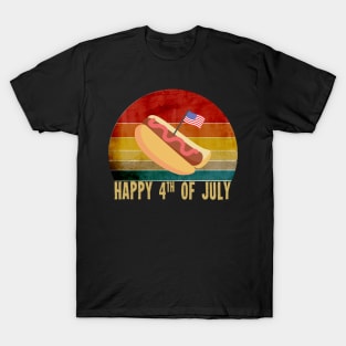 Retro Vintage  happy 4th of july ,Funny 4th Of July T-Shirt